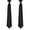 2 PCS/Black, variant on Clip on Ties for Men - Premium Black Solid Color Clip on Tie/2PCS