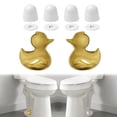thumbnail image 1 of Juego de 2 fundas de cerámicas para inodoro MENNTY, diseño de pato dorado, 1 of 7