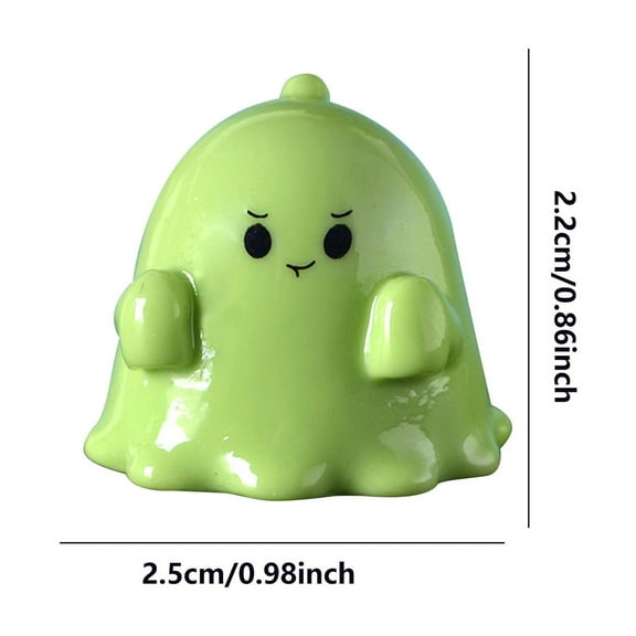 Beautynvta Halloween Mini Ghost Animal Figurines, Mini Resin Ghost Cute Miniature Ghost Figurines Small Ghost Garden Decor for Halloween Party Bag Fillers Garden Decoration