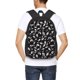 thumbnail image 4 of Fotbe Black White Leaves Mochila para Hombre y Mujer - Tela Oxford 600D Resistente - Mochila Impermeable de Gran Capacidad para Escuela, Viajes y Senderismo, 4 of 6