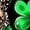 Green B, variant on Women's 3/4 Sleeve St. Patrick's Day Shirts - Crewneck Color Block Loose Raglan Blouse Going Out Casual Graphic Tee Tops