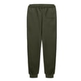 thumbnail image 4 of Tdoqot Boys Sweatpants with Pockets- Casual Baggy Elastic Waist Drawstring Jogger Pants Army Green Size 6, 4 of 5