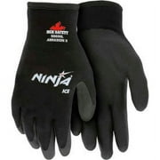 MCR Safety Ninja Ice Insulated Work Gloves, 15 Gauge Nylon with Acrylic Terry In