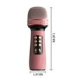 thumbnail image 3 of COFEST Handheld Portable Karaoke Machine Home KTV Player with Record Function Home Party Birthday All Smartphones Pink, 3 of 6