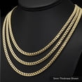 thumbnail image 5 of Tilo Jewelry Yellow Gold Plated 925 Sterling Silver Miami Cuban Link Chain Necklace with Secure Lobster Lock | 5mm - 26 Inch | Everyday Necklace for Men & Women, 5 of 13