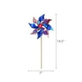 thumbnail image 5 of 4th of July Small Pinwheel, Red/White/Blue, 14.5", by Way To Celebrate, 5 of 5