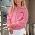 thumbnail image 6 of NAISIBABY Girls Hooded Sweatshirt – Fleece-Lined Long Sleeve Casual Zip-Up Jacket Pink Size 7, 6 of 8