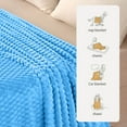 thumbnail image 6 of Fwttom Throw Blanket, 150x100CM Extra Large Thickened Super Soft Velvet Turtleback Fleece Blanket - Solid Color Velvet Throw Blanket for Couch Bed Sofa Home Decor, 6 of 9