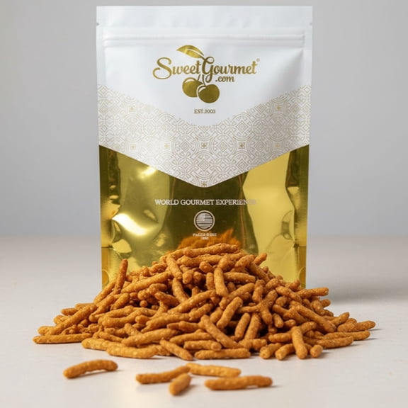 SweetGourmet Narrow Salted Sesame Sticks, Roasted, Kosher, 2 Pound, Resealable Pouch