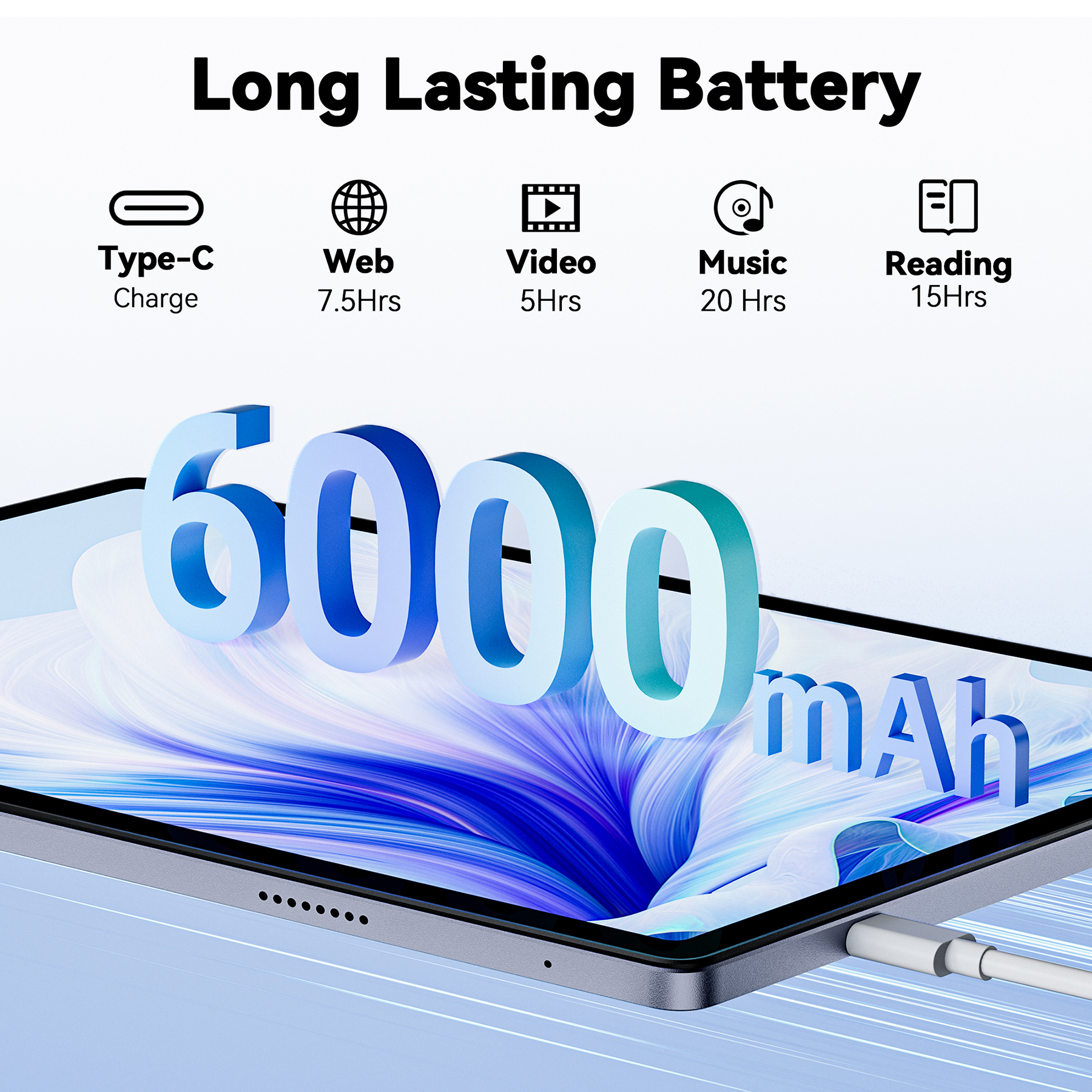 Tablet VEAT00L Android 14, pantalla de 10.51 pulgadas, Octa Core, 8GB RAM + 64GB ROM (expandible a 256GB), FHD IPS 1920*1200, batería 6000mAh, WiFi 2.4/5GHz, GPS, doble SIM, incluye funda y lápiz, Widevine L1, pantalla dividida 5
