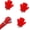 red, variant on Golf Ball  Upper for Putter Golf Manual Ball Retriever Grabber, Driving Range Use 3-Prong Ball , No Bending to Pick Up The Ball, Golf Accessories, Golf Screws Tool