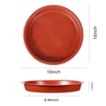 thumbnail image 5 of Plant Saucer, Plant Drip Trays, Plastic Plant Trays for Pots, Flower Pot Drip Trays for Indoors Outdoor, Flower Planters Trays, Terracotta, 6 Packs 8 Inches, 5 of 7