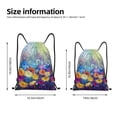 thumbnail image 2 of Sikiie Spring Flower Seasonal Drawstring Backpack Drawstring Bags, Draw String Back Bag for Sports, Gym, Travel, Swimming, Beach-Medium, 2 of 6