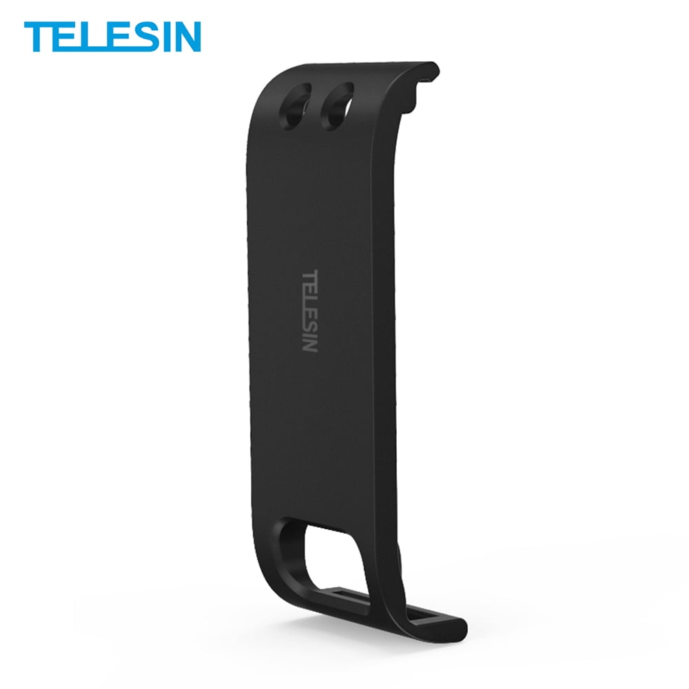 Convenient Accessories for Charging/Vlogging/Shooting TELESIN Battery Cover for GoPro Hero 9 Black Removable Replacement Side Door Mount Clip with Type-C Charging Port