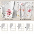 thumbnail image 3 of Vintage Flowers Kitchen Window Curtains, Swag Curtains Valance for Bedroom Living Room Bathroom, Pink Blue Colorful Botanical Rod Pocket Window Treatment Curtain Block Drapes 2 Panels 36"x36", 3 of 9