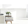 thumbnail image 3 of Ecopots Amsterdam Mini Durable Modern Round Recycled Based Composite Flower Pot Planter, Pure White, 5", 3 of 4