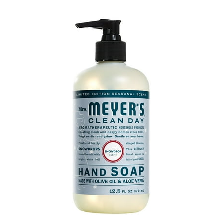 Mrs. Meyer s Clean Day Liquid Hand Soap  Limited Edition Snowdrop Scent  12.5 Ounce Bottle