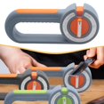 thumbnail image 1 of Elodie Scissors and Sharpener Manual Blade Sharpener for Home Chef Restaurant Orange and Gray, 1 of 8