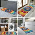 thumbnail image 2 of Colorful Rainbow Tie Dye Spiral Pattern Kitchen Rug Mat,Kitchen Runner Rugs Non Skid Washable,Decorative Kitchen Floor Mats for Kitchen,Sink,Laundry,17"X47", 2 of 5