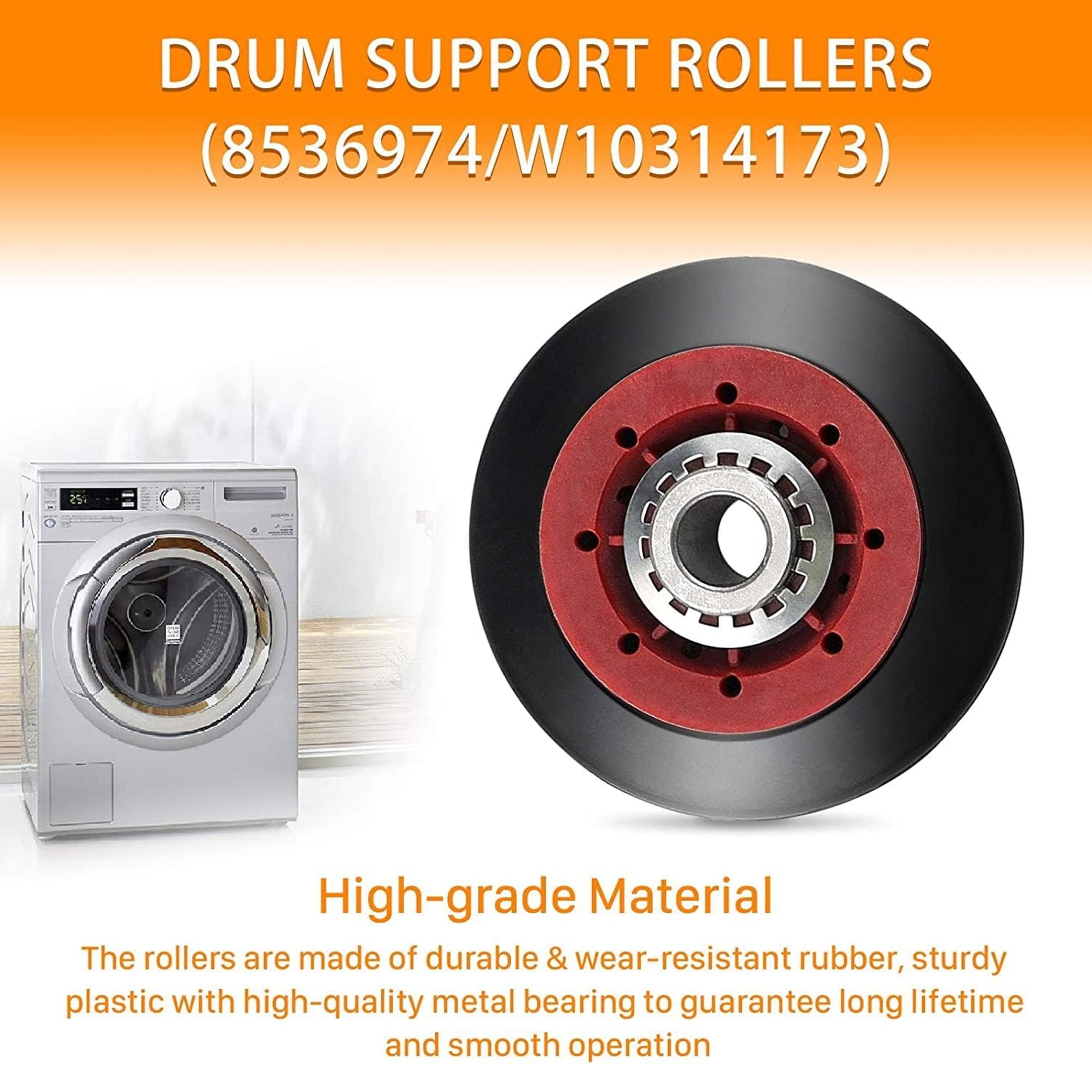 Dryer Repair Kit 4392067 and Dryer Idler Pulley W10837240 for Whirlpool Maytag Admiral Kenmore Dryer Replaces 4392067VP 80047 587637 AP3109602