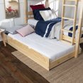 thumbnail image 4 of Desert Fields Baneberry Simple Solid Wood Natural Trundle Bed, Natural, 4 of 5