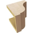thumbnail image 6 of 7"W x 7"D x 7"H Wide Van Buren Rough Cedar Woodgrain TimberThane Corbel, Primed Tan, 6 of 6