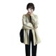 thumbnail image 4 of 2024 otoño e invierno nuevo estilo japonés estilo perezoso cárdigan de punto suelto de longitud media chaqueta de mujer reductora de edad de color sólido para mujer, 4 of 5