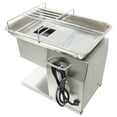 thumbnail image 3 of 90T-B Commercial Meat Slicer Stainless Steel Meat Cutting Machine with 10mm  knife set for Pork Beef Mutton and Pickles 110V, 3 of 10