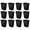Black, variant on Sterilite Rectangular Wastebasket Open Top - 9 gal - 6 Pack, Black