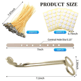 thumbnail image 2 of Beeswax Candle Wicks, Wooden , Golden Wick Trimmer for DIY Making, 2 of 4