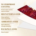 thumbnail image 6 of Vintage Peel and Stick Wallpaper Vibrant Red Black Leopard Print Flowing Wall Mural 23.6in x 9.8ft Self Adhesive Removable Wall Paper Renter Friendly Wallpaper for Bedroom Livingroom Office, 6 of 8