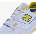 thumbnail image 2 of NEW BALANCE 550 SIZE 13 D WHITE YELLOW BLUE CLASSIC BASKETBALL SHOE BB550NCG, 2 of 6