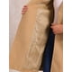 thumbnail image 5 of Abrigo largo INSPIRE CHIC para mujer, con solapa de muesca, doble botonadura y mangas largas, talla L, color caqui, 5 of 6