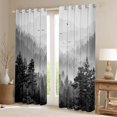 thumbnail image 2 of Homewish Pine Tree Black Out Curtains,Tropical Botanical Curtains Pack of 2 (42x63 Each),Rustic Farmhouse Cabin Bedroom Curtains For Men Women,Microfiber Bedroom Decor, 2 of 6