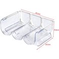 thumbnail image 3 of 1 Pieces Plastic Stackable Wine Rack Wine Bottle Rack Wine Rack Fridge Storage Bottle Wine Shelf for up to 3 Bottles in Total, Transparent, 3 of 5
