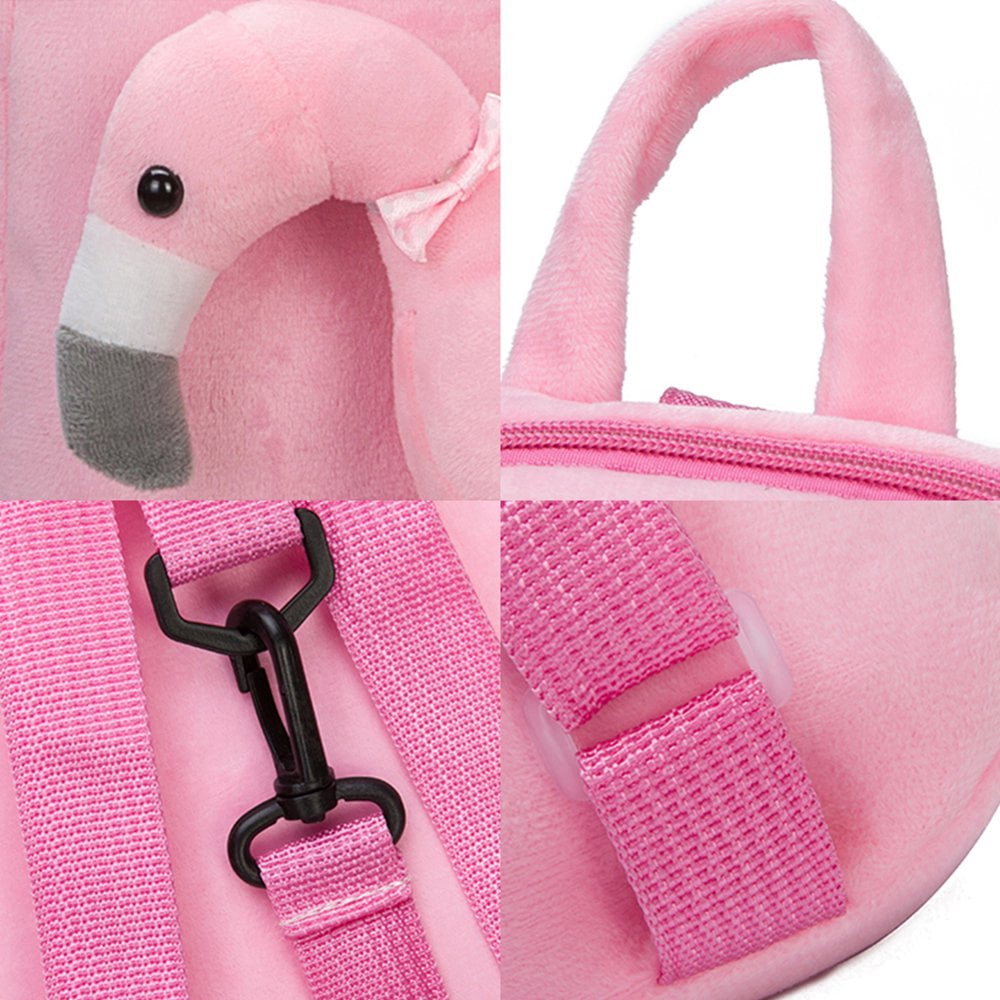 MesaSe Cute 3D Flamingo Backpack Children School Backpacks with Leash Safety Harness for Girls Boys 3 6 years Walmart