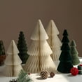thumbnail image 3 of CCOCC 4Pcs Folding Christmas Honeycomb Paper Tree,3D Xmas Table Centerpiece Decorations with Magnetic Design for New Year Party,Home,Office Festive Decor Paper Christmas Tree, 3 of 7