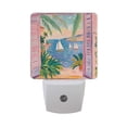 thumbnail image 6 of Yayeee LED Plug in Night Light for The Home with Auto Dusk to Dawn Light Sensors, 2 Pack, Pink Seaside Boat, 6 of 6