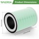 thumbnail image 5 of Filtro purificador de aire WILERDA, paquete de 2 unidades, True HEPA H13 KILO Pet, 5 of 8