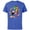 Royal Heather, variant on Marvel Avengers 60th Anniversary A-Logo Symbol Circle Faces- Short Sleeve Cotton T-Shirt for Adults - Customized-Black