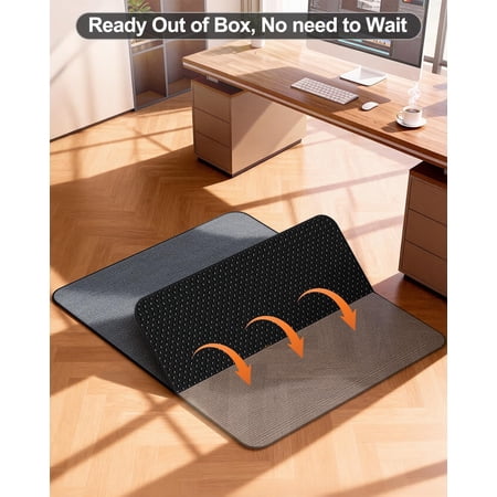 corduroy office chair mat for product