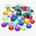 thumbnail image 3 of U8MO 100 Flatback Acrylic Sewing Rhinestone Round Button Gems 14mm Sew on beads-Mixed Colour, 3 of 8