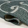 thumbnail image 4 of JONATHAN Y TUSCAN SUN 4 x 6 Area Rug, Maribel Traditional All-Over Scroll - Turquoise/Cream, TSN205E-4, 4 of 8