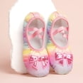 thumbnail image 3 of Bellafa Toddler Girls Glitter Ballet Shoes Split-Sole Dance Slippers Big Kids Elastic Laces Practice Gymnastics Yoga Shoes, 3 of 9