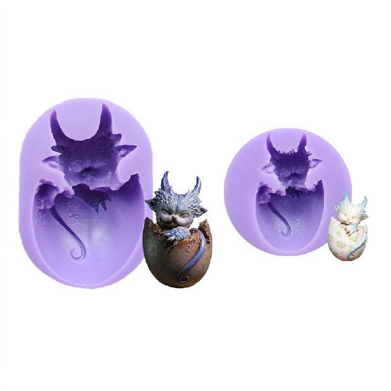 3d Dragon Chocolate Mold - Silicone Candy Mold For Diy Cake