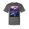 thumbnail image 1 of Wild Bobby, Underwater Whale Dolphin Bottlenose Nautical, Animal Lover, Garment-Dyed Washed Look Short Sleeve T-Shirt, Charcoal, X-Large, 1 of 3