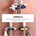 thumbnail image 6 of EXHUMKY 2- Mounted Mop Holders, ABS Plastic, No Drilling Required, Multi-Purpose Hooks for Home and Office Organization, 6 of 8