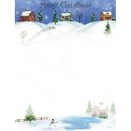 Great Papers! Folk Art Village Letterhead 80/Pack (2014031)