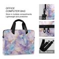 thumbnail image 4 of FORMRS 16" Laptop Bag Carrying Sleeve Case with Handle Travel Shoulder Briefcase, Purple Marble Pattern, 4 of 8