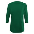 thumbnail image 4 of Diufon 3/4 Length Sleeve Womens Tops Spring Fall Fashion Loose Tops Crew Neck Pleated Shirts Tunic Top, 4 of 5